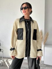 Акція на Куртка демісезонна жіноча SHEIN GD-00099899 S Молочна від Rozetka