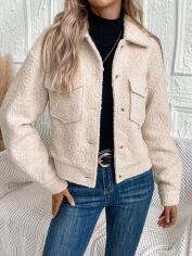 Акція на Куртка демісезонна жіноча SHEIN GD-00159733 S Пісочна від Rozetka