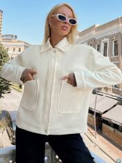 Акція на Куртка демісезонна жіноча SHEIN GD-00162629 L Бежева від Rozetka