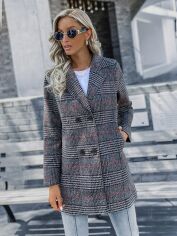Акція на Пальто жіноче SHEIN GD-00159699 XL Темно-сіре від Rozetka