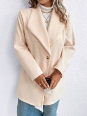 Акція на Пальто жіноче SHEIN GD-00160938 XL Кремове від Rozetka