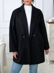 Акція на Пальто жіноче SHEIN GD-00160945 2XL Чорне від Rozetka