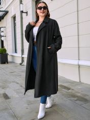 Акція на Пальто жіноче SHEIN GD-00160951 4XL Темно-сіре від Rozetka