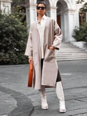 Акція на Пальто жіноче SHEIN GD-00159591 M Бежеве від Rozetka