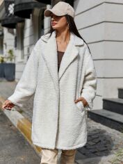 Акція на Пальто жіноче SHEIN GD-00118013 XS Біле від Rozetka