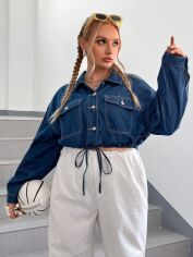 Акція на Топ жіночий SHEIN GD-00161470 3XL Синій від Rozetka