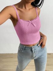 Акція на Топ жіночий SHEIN GD-00169658 S Рожевий від Rozetka