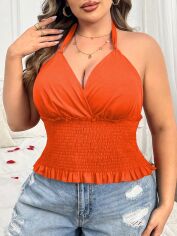 Акція на Топ жіночий SHEIN GD-00168747 3XL Помаранчевий від Rozetka