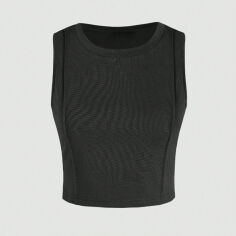 Акція на Топ жіночий SHEIN GD-00161148 XL Чорний від Rozetka