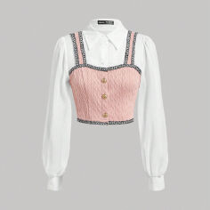 Акція на Топ жіночий SHEIN GD-00160055 L Рожевий від Rozetka