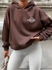 Акція на Худі жіноче SHEIN GD-00157124 M Коричневе від Rozetka