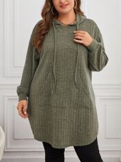 Акція на Худі жіноче SHEIN GD-00162218 XL Зелене від Rozetka