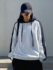 Акція на Худі жіноче SHEIN GD-00164654 S Сіре від Rozetka