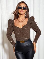 Акція на Джемпер жіночий SHEIN GD-00160066 L Коричневий від Rozetka