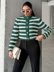Акція на Кардиган жіночий SHEIN GD-00156508 One Size Зелений від Rozetka