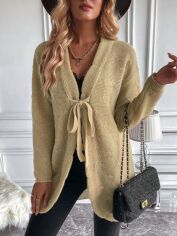 Акція на Кардиган жіночий SHEIN GD-00159389 S Пісочний від Rozetka