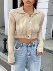 Акція на Кардиган жіночий SHEIN GD-00161930 XL Коричневий від Rozetka