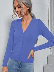 Акція на Кардиган жіночий SHEIN GD-00167129 M Синій від Rozetka
