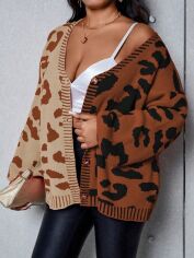 Акція на Кардиган жіночий SHEIN GD-00156811 XL Коричневий від Rozetka