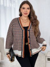 Акція на Кардиган жіночий SHEIN GD-00156813 XL Різнокольоровий від Rozetka