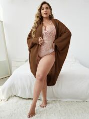 Акція на Кардиган жіночий SHEIN GD-00156817 2XL Коричневий від Rozetka