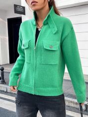 Акція на Кардиган жіночий SHEIN GD-00159374 L Зелений від Rozetka