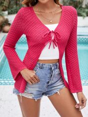 Акція на Кардиган жіночий SHEIN GD-00159385 S Фуксія від Rozetka