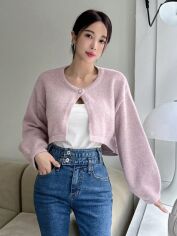 Акція на Кардиган жіночий SHEIN GD-00161480 S Рожевий від Rozetka