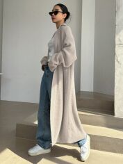 Акція на Кардиган жіночий SHEIN GD-00169218 S Світло-сірий від Rozetka