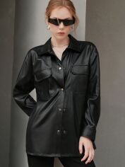 Акція на Сорочка жіноча SHEIN GD-00164090 XL Чорна від Rozetka