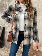 Акція на Сорочка жіноча SHEIN GD-00159624 XS Різнокольорова від Rozetka