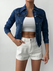 Акція на Сорочка жіноча SHEIN GD-00099718 XS Темно-синя від Rozetka