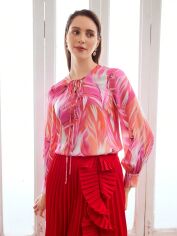 Акція на Блузка жіноча SHEIN GD-00160069 L Різнокольорова від Rozetka