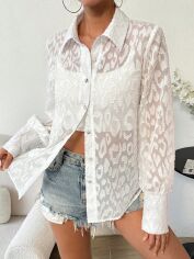 Акція на Блузка жіноча SHEIN GD-00160112 L Біла від Rozetka