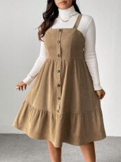 Акція на Сарафан жіночий SHEIN GD-00119531 28-30 Бежевий від Rozetka