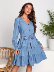 Акція на Сукня жіноча SHEIN GD-00164340 S Синя від Rozetka
