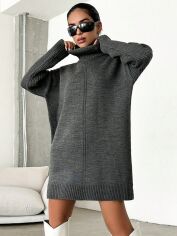 Акція на Сукня жіноча SHEIN GD-00156615 S Темно-сіра від Rozetka