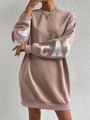 Акція на Плаття коротке осіннє жіноче SHEIN GD-00160019 S Світло-рожеве від Rozetka