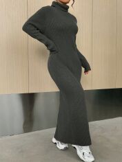 Акція на Сукня жіноча SHEIN GD-00161917 L Темно-сіра від Rozetka