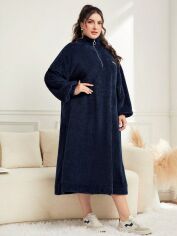Акція на Плаття міді зимове жіноче SHEIN GD-00161013 3XL Синє від Rozetka