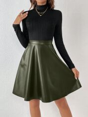 Акція на Плаття міді осіннє жіноче SHEIN GD-00109193 L Різнокольорове від Rozetka