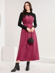 Акція на Плаття довге осіннє жіноче SHEIN GD-00145961 L Різнокольорове від Rozetka