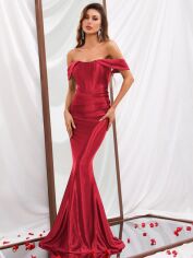 Акція на Сукня жіноча SHEIN GD-00148844 S Червона від Rozetka