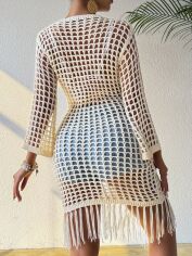 Акція на Сукня жіноча SHEIN GD-00156574 L Бежева від Rozetka