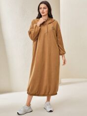 Акція на Сукня жіноча SHEIN GD-00160015 M Коричнева від Rozetka