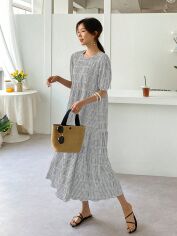 Акція на Сукня літня жіноча SHEIN GD-00166214 XL Сіра від Rozetka