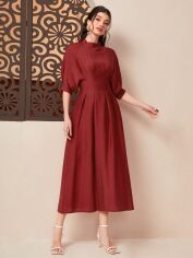 Акція на Плаття міді  літнє жіноче SHEIN GD-00161192 S Червоне від Rozetka