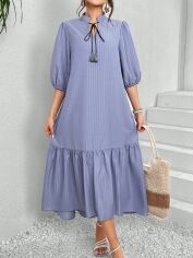 Акція на Сукня довга літня жіноча SHEIN GD-00168053 S Світло-блакитна від Rozetka