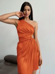 Акція на Сукня коротка літня жіноча SHEIN GD-00166113 XS Помаранчева від Rozetka