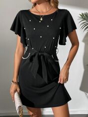 Акція на Сукня літня жіноча SHEIN GD-00168072 S Чорна від Rozetka